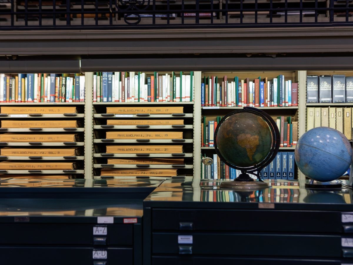 At the top of the Parkway Central Library’s grand staircase, you’ll find the Social Science and History Department (SSH), Philadelphia’s premier public resource for learning about the many topics that fall under the classification of history or social science.